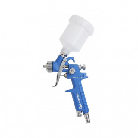 Hogert HT4R718 spray gun with top cup, 100ml, 0.8mm, 1/4", 28-113l/min, 2.3-30bar, HVLP