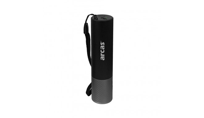 FLASHLIGHT LED RECH. ARCAS 3W+POWERBANK