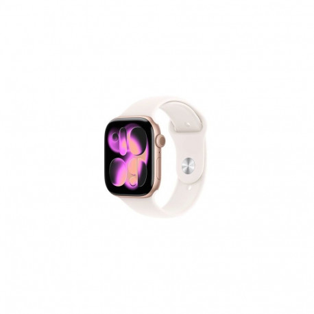 Apple Watch Series 11 (2025) GPS 46mm Rose Gold Alu Case, Light Blush Sport Band M/L EU MEV74 - ONLY