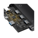 Hub USB-A 4xUSB 3.0 pordid 25 cm, must