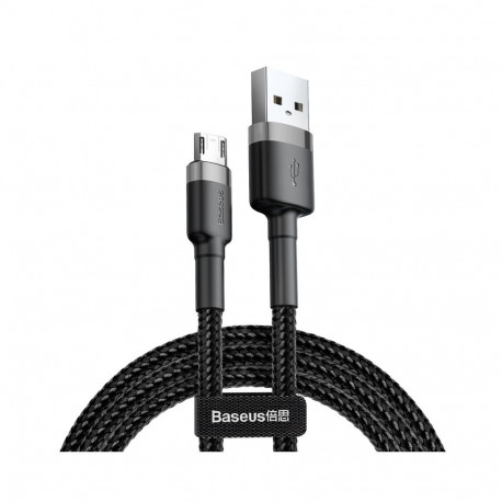 USB 2.0 A pistik - Micro USB pistik 2.0m QC3.0, nailonist põimitud, Cafule BASEUS