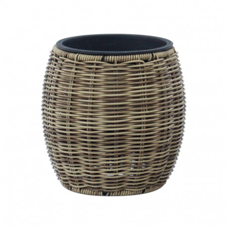 Lillepott WICKER D20xH20cm, helepruun