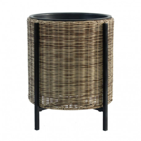 Lillepott WICKER alusega D39xH45cm, helepruun