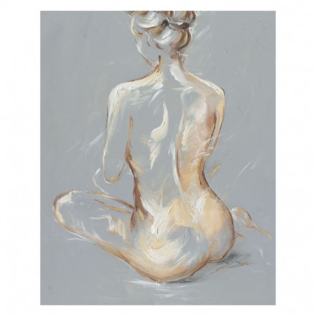 Oil painting 80x100cm, seated lady