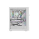 Genesis Gaming PC Case | Diaxid 605 ARGB | White | Midi Tower | Power supply included No