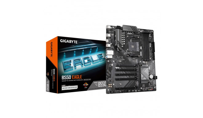 Gigabyte B550 EAGLE emaplaat AMD protsessoriperele AM4 protsessoripesaga DDR4 SATA, M.2 kõvaketta li
