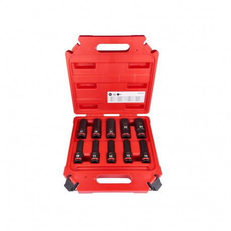 Milwaukee 1/2" sügav löökmutrivõtmete komplekt, 10 tk 4932480457