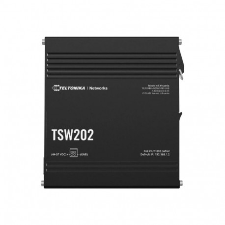 Teltonika switch, 8 porti, TSW202, L2 hallatav, seinakinnitusega, SFP-pordid 2 tk