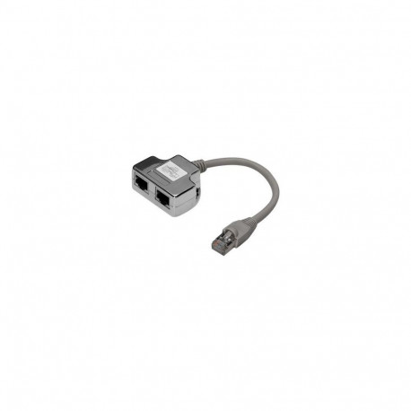 Digitus | CAT 5e patch cable adapter, 2x CAT 5e, shielded | DN-93904 | Black