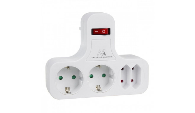 Power socket x4 with switch Maclean MCE224 G