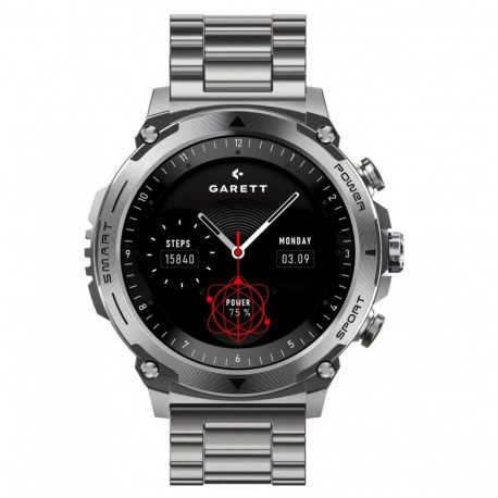 Smartwatch Garett Atom silver steel