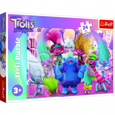 TREFL TROLLS Maxi puzzle, 24 pcs