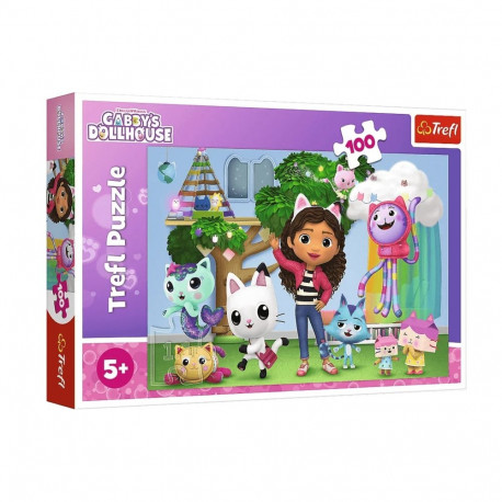 Puzzle - 100 - Koci Domek Gabi - Trefl 16464