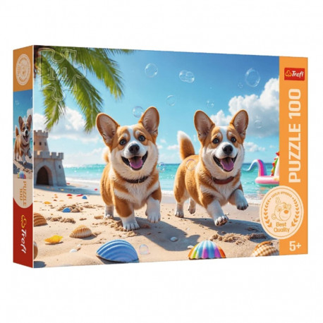 Puzzle - 100 - corgi kutsikad - Trefl 16536