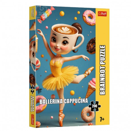 Trefl pusle 200 Brainrot – Ballerina Cappuccina 13362