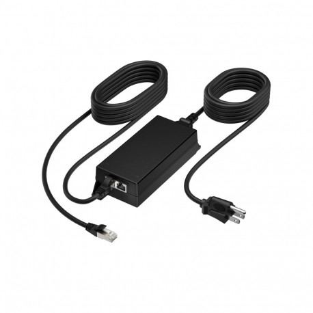 HP Poly PoE++ 65W 2.5G Adapter with 3.66m CAT6A Cable and Power Cord EMEA INTL English Loc Euro plug