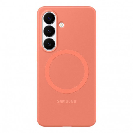 Samsung Galaxy S26 silikoonist magnetümbris, korallpunane