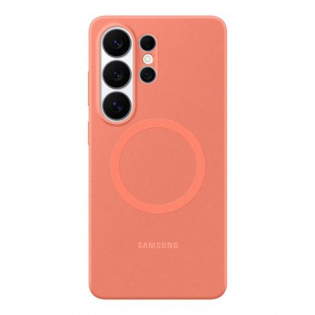 Samsung Galaxy S26 Ultra silikoonist magnetümbris, korallpunane