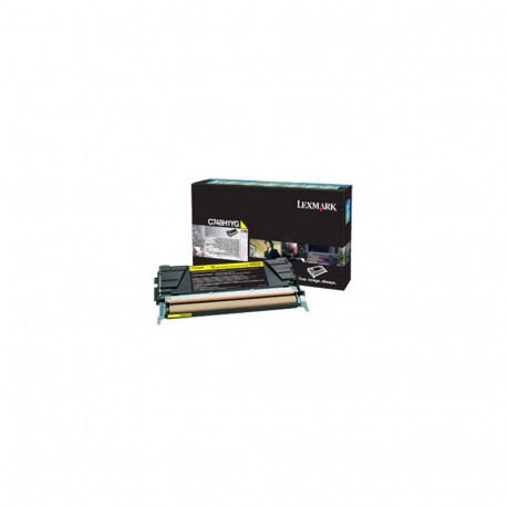 "LEXMARK C748H3YG Optra C Toner yellow HC"