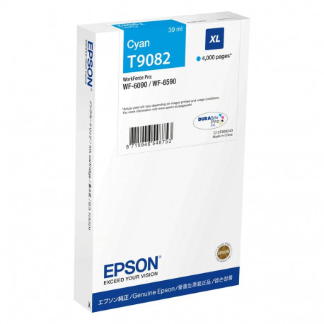 "EPSON Tinte cyan 39.0ml WF Pro 6xxx, ''XL''"