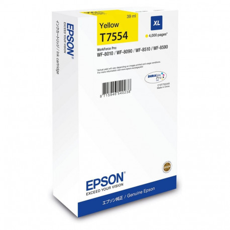EPSON kollane tint 39.0ml WF Pro 8xxx XL