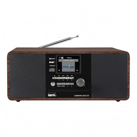 DABMAN i200 CD multifunktsionaalne puidust raadio DAB+/ FM/ Internet/ BT