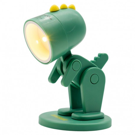 RealPower LED-loom taskulamp Green Dino alusega
