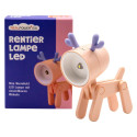 "RealPower LED-Tier Taschenlampe Pink deer"