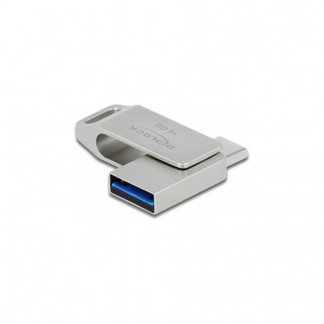 "STICK DELOCK USB 3.2 Gen 1 USB-C + Typ-A Speicherstick 16GB - Metallgehuse"