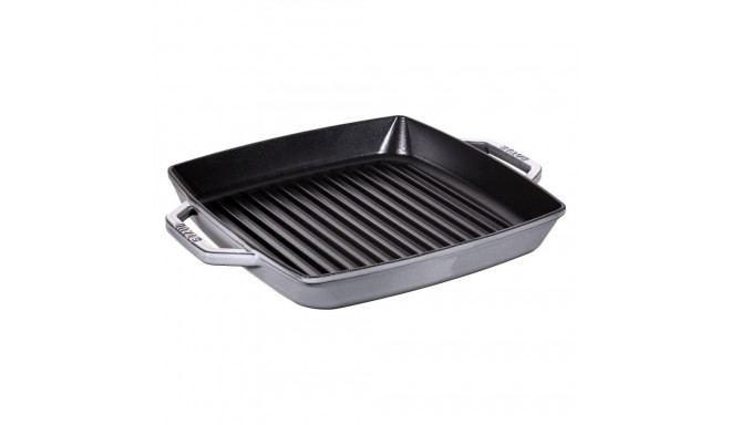 "Staub Grillpfanne induktion quadratisch 28cm Graphit-grau"
