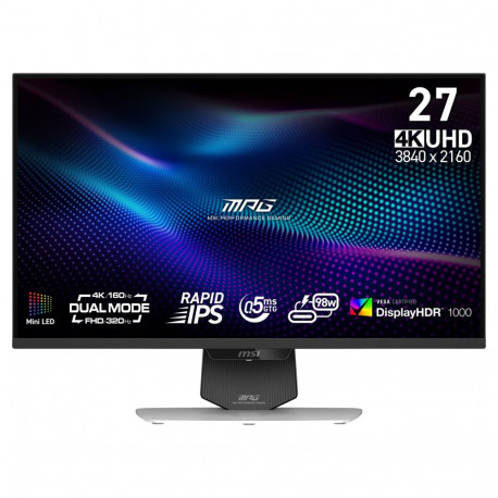 27" (68.6cm) TFT MSI MAG 274URFWDE E16M valge mängurimonitor