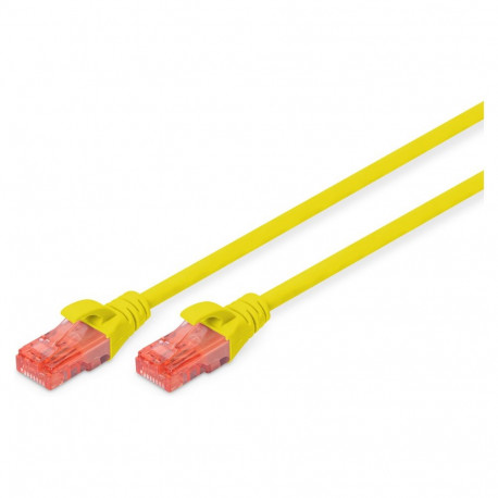 "DIGITUS Patchkabel RJ45 U/UTP Cat6 3.00m gelb Hebelschutz Polybeutel"