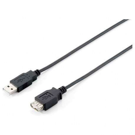 "Equip Kabel USB-A 2.0 -> A Verl. St/Bu 3.00m 480Mbps sw Polybeutel"
