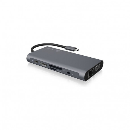 ICY BOX IB-DK4040-CPD USB-C 10-in-1 PD 100W dokkimisjaam