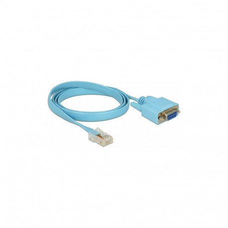 Delock adapter RS-232 DB9 emane > 1 x RS-232 RJ45 isane jadakaabel 1 m