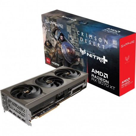 Sapphire Radeon RX 9070 XT Nitro+ Crimson Desert Version (silver, RDNA4, GDDR6, 2x DisplayPort, 2x H