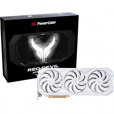 PowerColor Radeon RX 9070 XT Red Devil 16GB OC WHITE (white, RDNA4, GDDR6, 3x DisplayPort, 1x HDMI 2