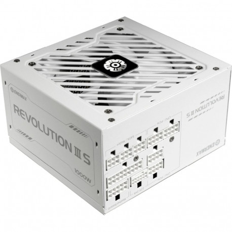 REVOLUTION III S toiteplokk 1000W 1x 12-Pin High Power GPU 4x PCIe kaablihaldus, valge