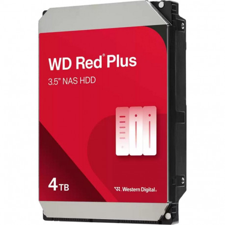 Western Digital Red Plus NAS hard drive 4 TB (SATA 6 Gb/s, 3.5", 24/7)