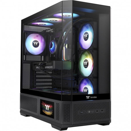 View 370 TG ARGB Black (schwarz, Tempered Glass x 3)