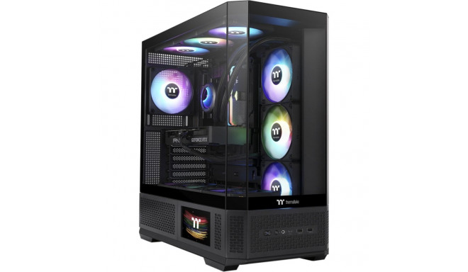 View 370 TG ARGB (schwarz, Tempered Glass x 3)