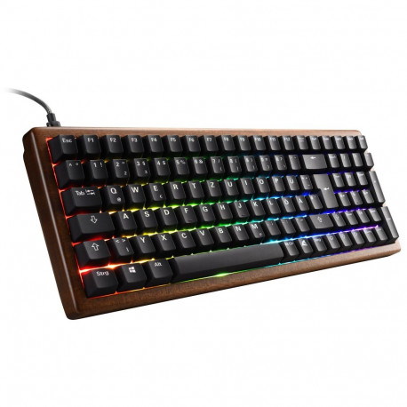 Sharkoon SKILLER SGK50 S2 Wood PBT (wood/black, US layout, Gateron G Pro 3.0 Yellow)