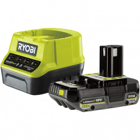 Ryobi 18 V ONE+ battery starter set RC18120-120 (green/black, charger + 2.0 Ah battery)