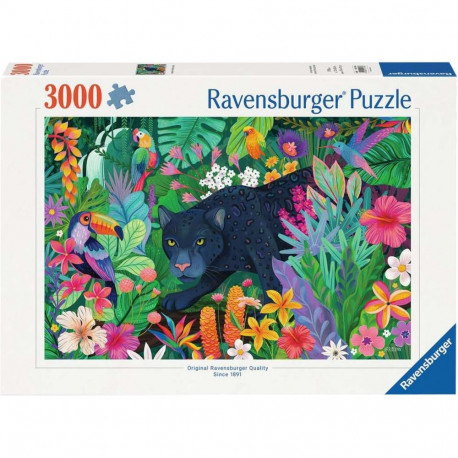 Puzzle Panther pusle õitsevas džunglis 3000 tükki