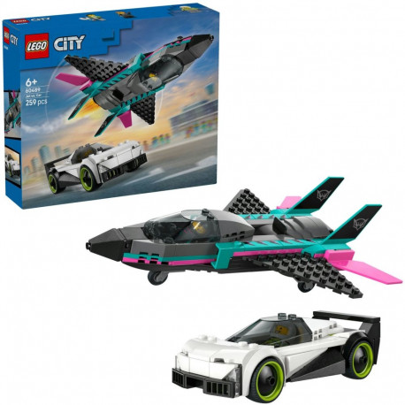 60489 City Düsenflieger vs. Rennauto