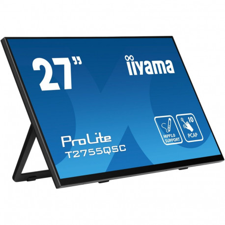 ProLite T2755QSC-B1 (68.4 cm (27 Zoll), schwarz (matt), WQHD, IPS, Touchscreen, USB-Hub)