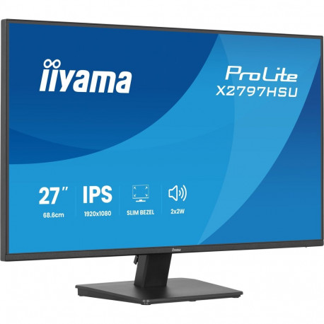 ProLite monitor X2797HSU-B1 68.6cm (27 Zoll) FullHD IPS HDMI DP USB-hub kõlarid 120Hz paneel, must (