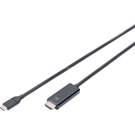 USB-C Adapterkabel USB-C > HDMI A, 4K @ 60HZ (schwarz, 2 Meter)