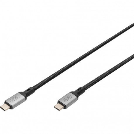 USB4 Gen 2x2 Kabel, USB-C Stecker > USB-C Stecker, 20Gbit/s (schwarz/grau, 3 Meter, PD 3.0, Laden