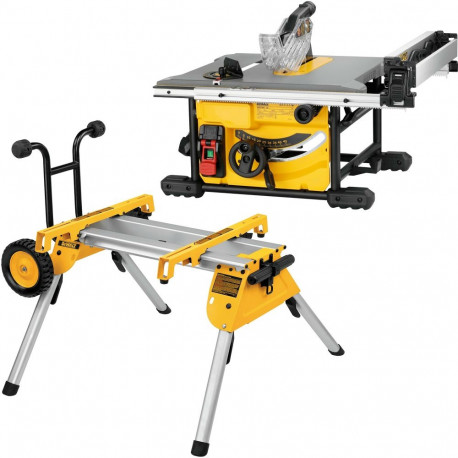 Tischkreissäge DWE7485RS, 210mm, mit Untergestell (gelb/schwarz, 1.850 Watt)